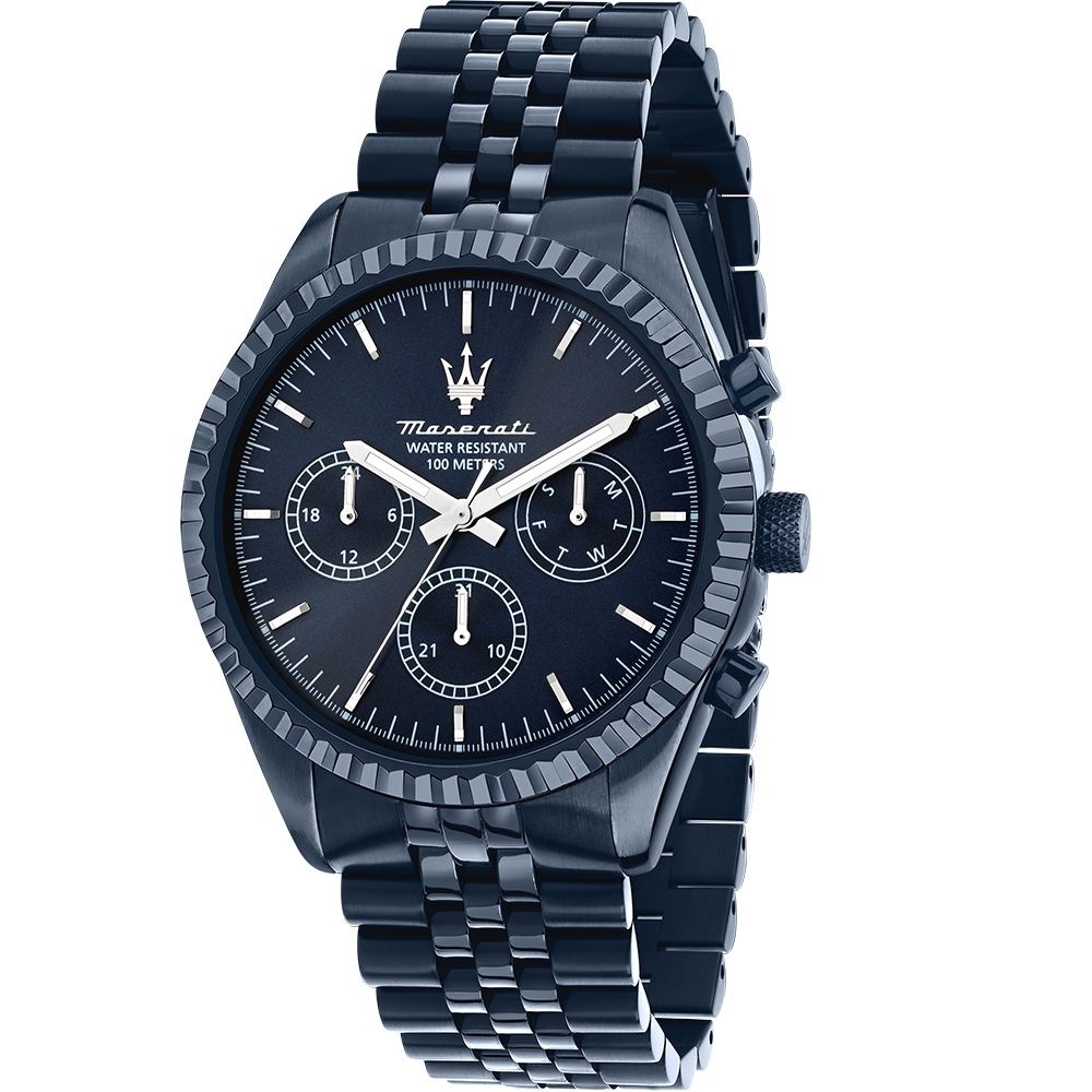 MASERATI 瑪莎拉蒂 Competizione系列 紳男三眼手錶 送禮推薦-43mm R8873600011, , large