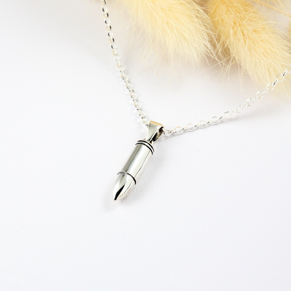 【Angel & Me】Bullet s925 sterling silver necklace Birthday Valentine Day gift, , large