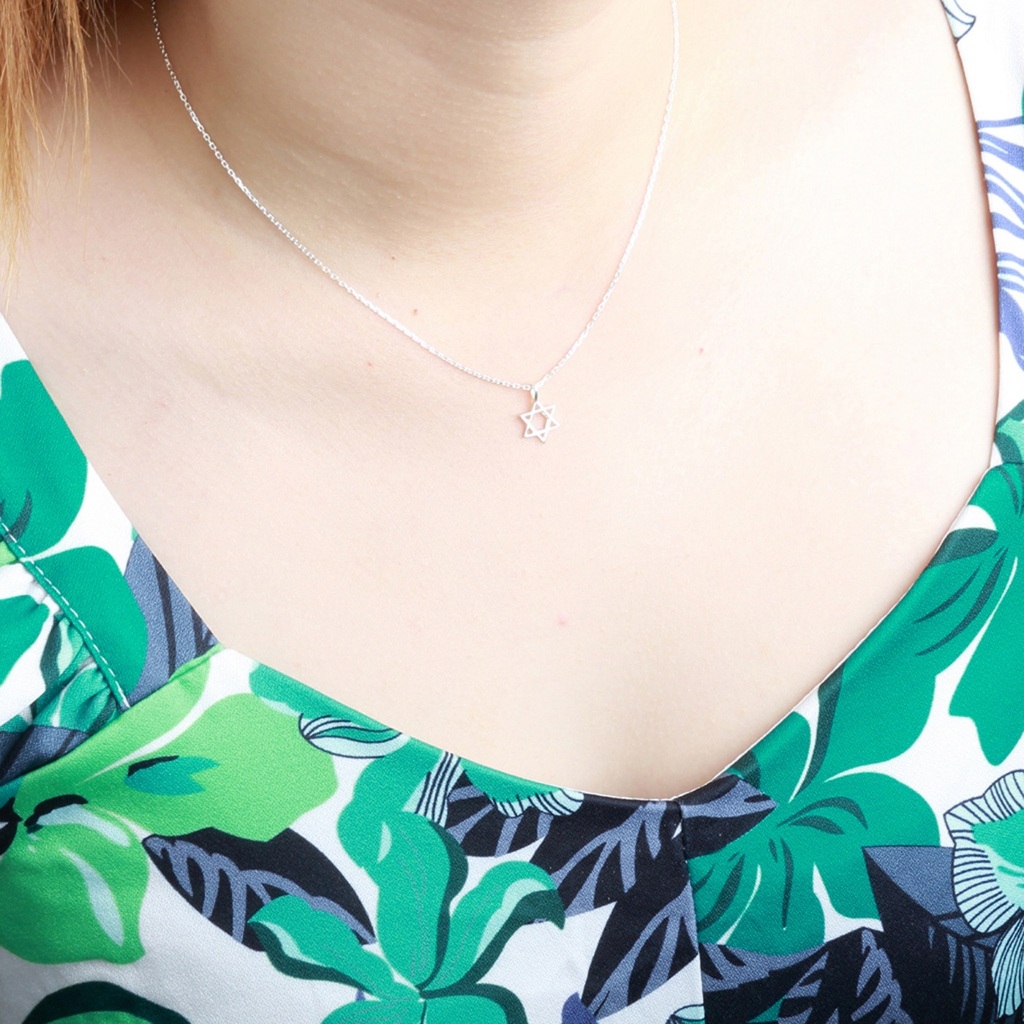 【Angel & Me】Hexagram s925 sterling silver necklace Valentine Day gift, , large