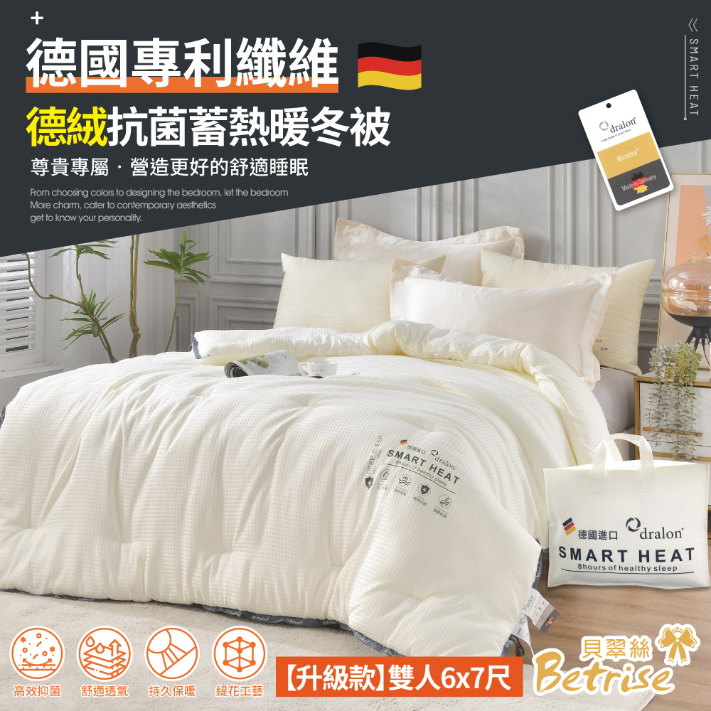 【Betrise】German Patented Fiber German Velvet Antibacterial Heat Storage Warm Winter Quilt (Double 6X7 Feet) - Exclusive Upgrade 3KG, , large
