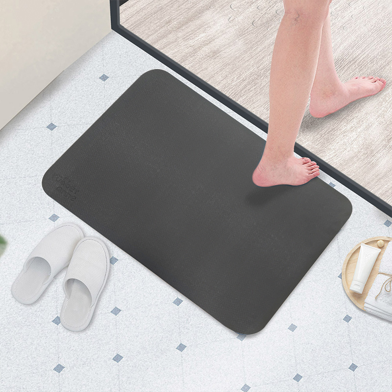 【Monster】 Soft Diatomaceous Earth Absorbent Mat (66x44cm) &ndash; Iron Gray, , large