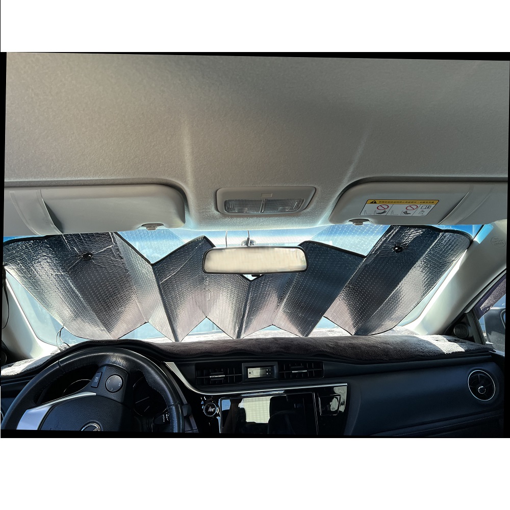 【CAR WAY夏季涼品】加厚雙面雙氣泡遮陽板休旅車專用1入(遮陽板 遮用遮陽), , large