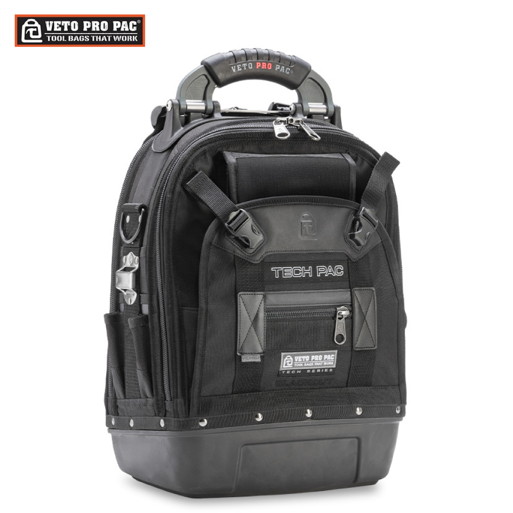 [VETO PRO PAC 維托] 職人工具袋 工具後背包-黑色 Tech Pac系列 TECH PAC BLACKOUT/VPP10092, , large