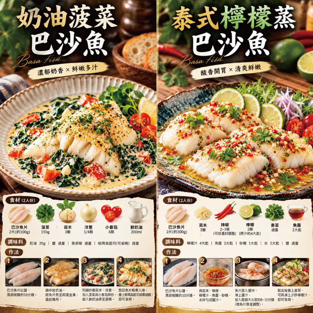 小川漁屋 特級純天然無刺巴沙魚排12片（170~220g/片/純重無包冰）, , large