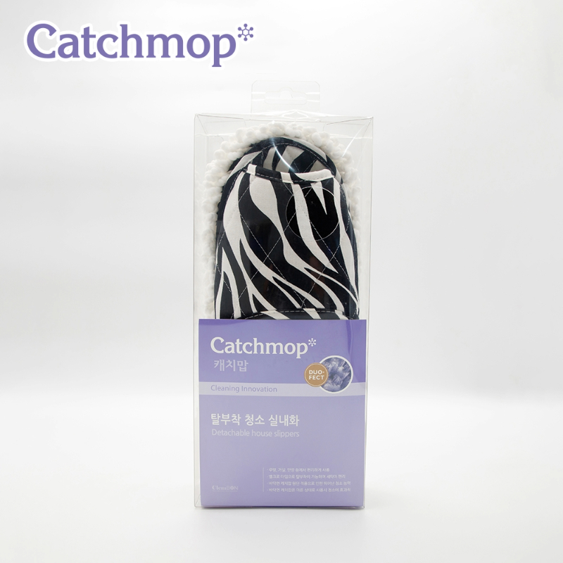 【THE LOEL】Catchmop  韓國神奇可換底加厚清潔拖鞋(斑馬紋), , large