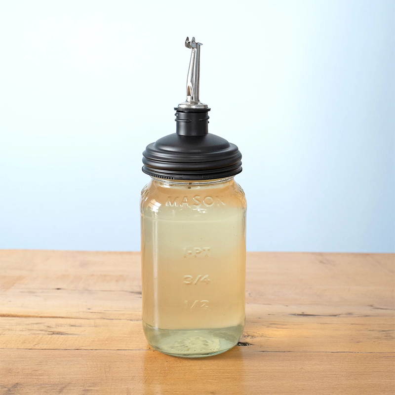 Ball&reg; 16oz/480ml 窄口倒油嘴瓶蓋組合 reCAP Mason Jars Pour Spout Lid 醬料瓶塞/調味瓶/玻璃油壺/油瓶/注油嘴/倒油嘴, , large