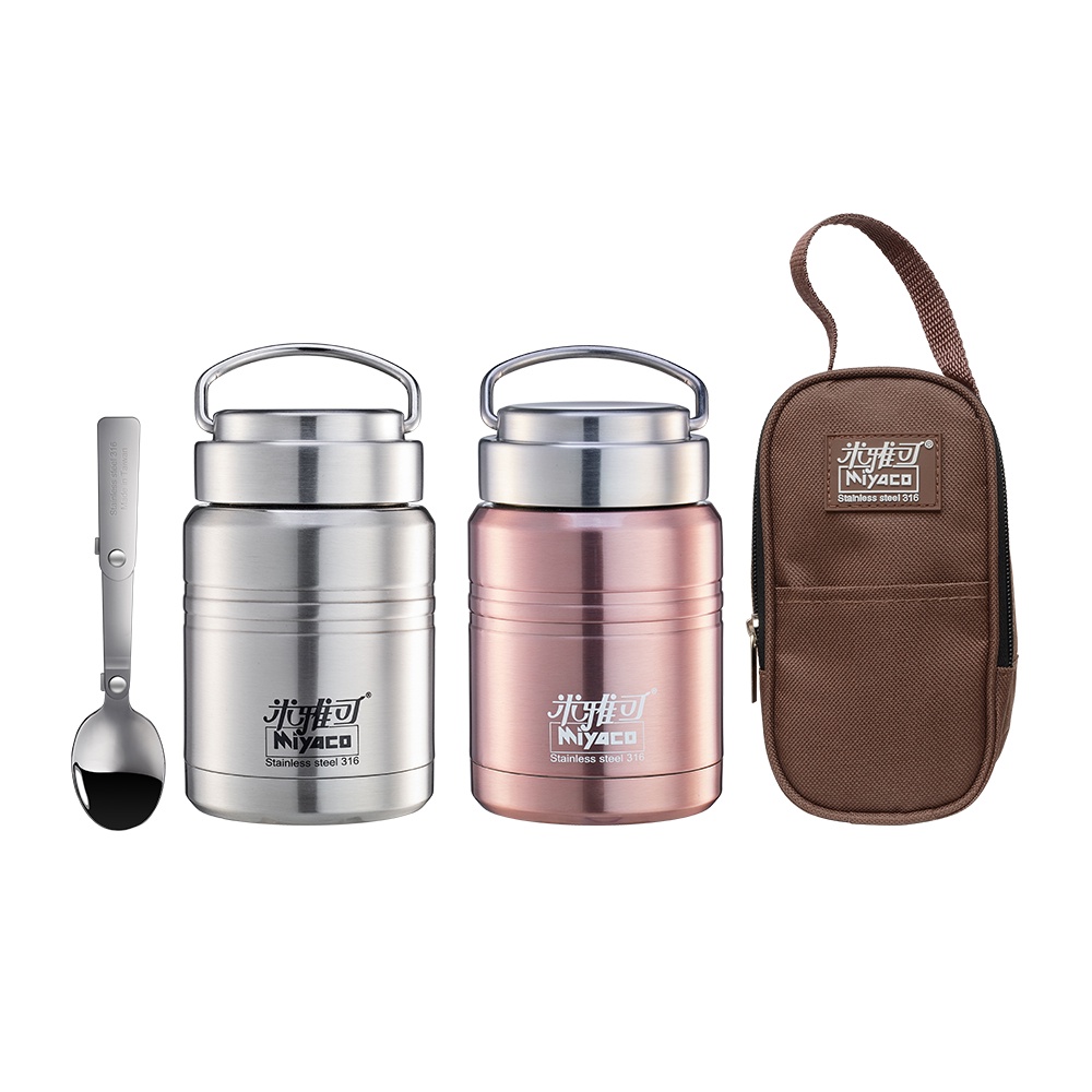 Miyaco 米雅可 經典316不銹鋼真空燜燒罐 玫瑰金750ml-Leidea樂德兒, , large