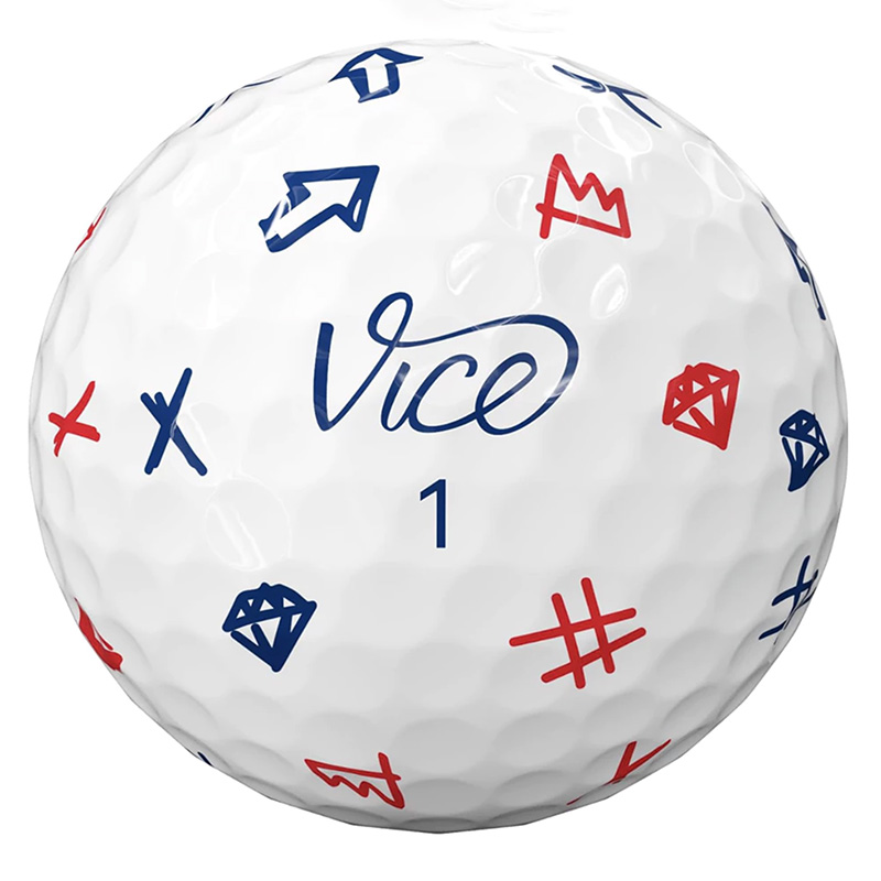 VICE TOUR Sketch 塗鴉限定版 高爾夫球 12入/盒 三層球, , large