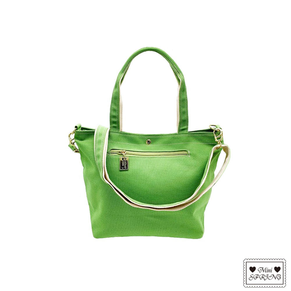 MINI SPRING-帆布2WAY托特包手提斜背包-多色(0-25002-93), , large
