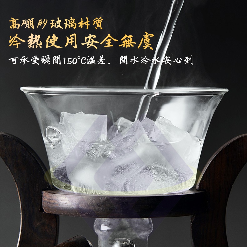 【禾統】自動磁吸泡茶組/含茶杯6入組(高硼矽玻璃壺 功夫茶具 磁吸茶壺 家用茶壺 泡茶組 茶具組), , large