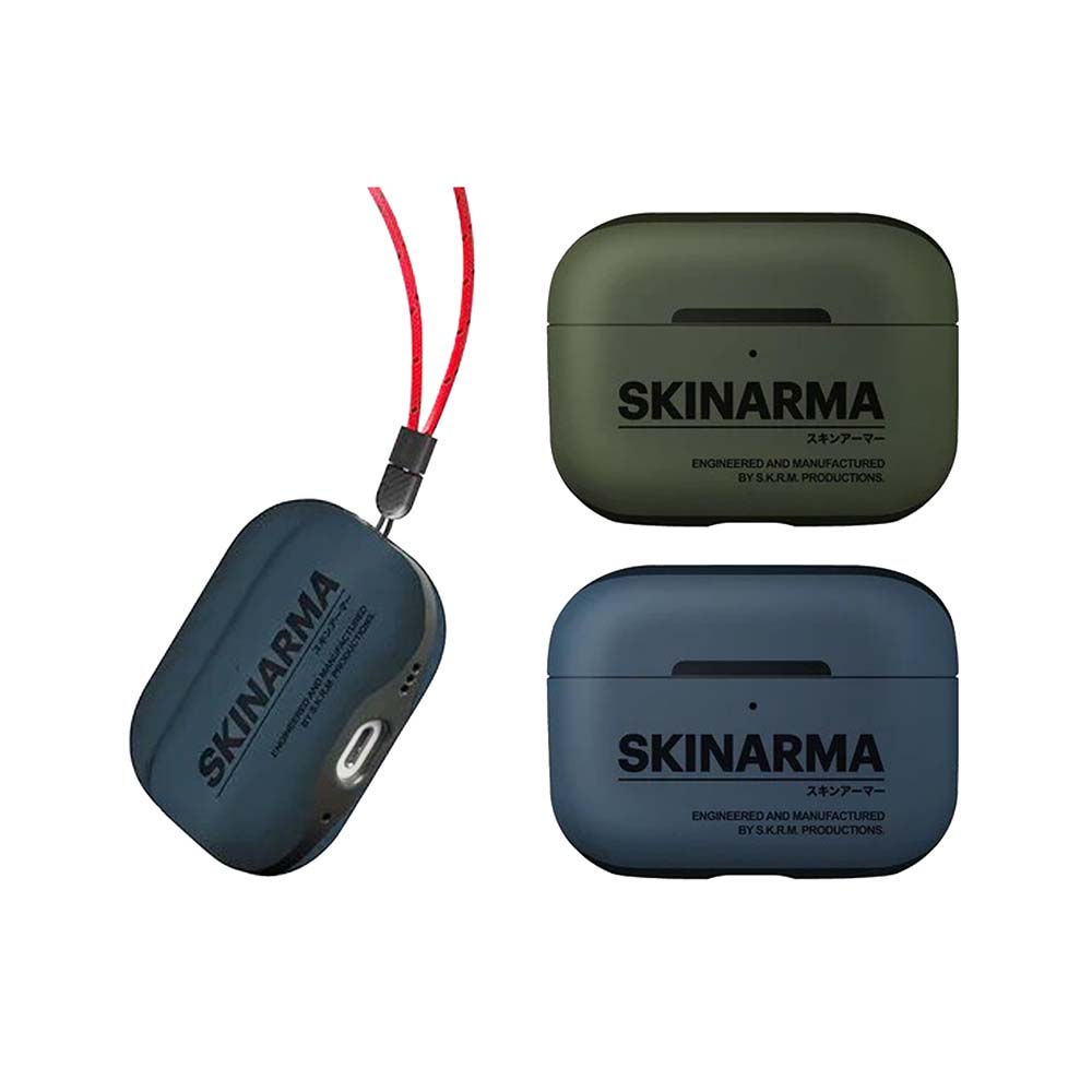 【山水之寶】Skinarma Airpods Pro 2保護殼 Spunk 潮風格收納保護套 附掛繩 支援無線充電 附贈手腕帶 原廠公司貨, , large