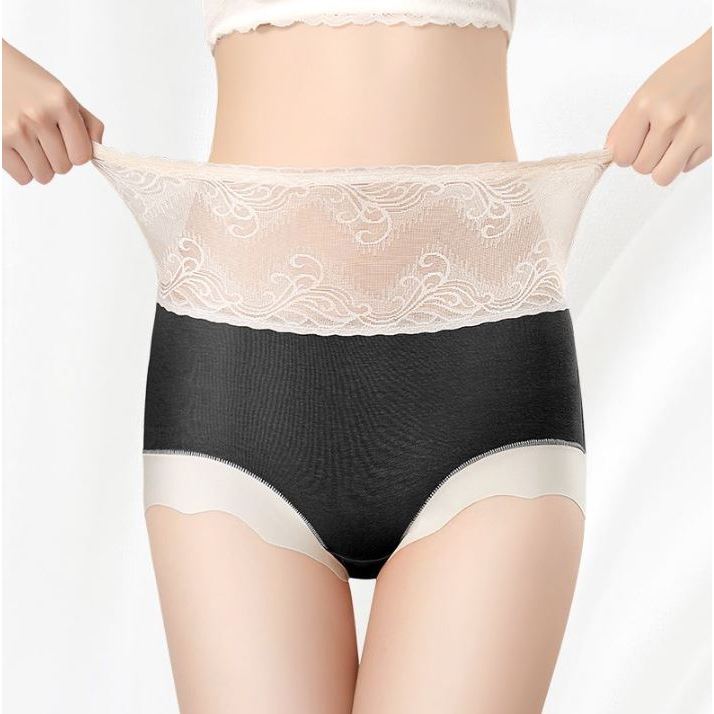 【莎蘿SARO】高腰蕾絲質感石墨烯內褲6件組 M, , large