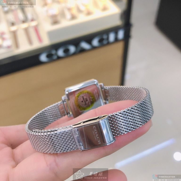 [星晴錶業]COACH手錶,22mm,CH00140白色, 銀色錶面銀錶殼銀色米蘭錶帶款, , large