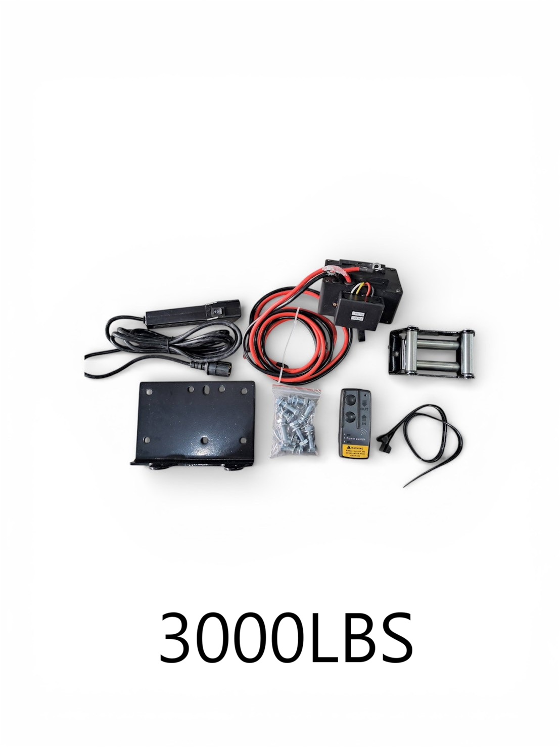 WIN五金 松盈牌DC-12V/24V LBS-3000 車用捲揚機付無線遙控 捲揚機 電動吊車 吊車 電動絞盤 電動捲線機 車用救援, , large
