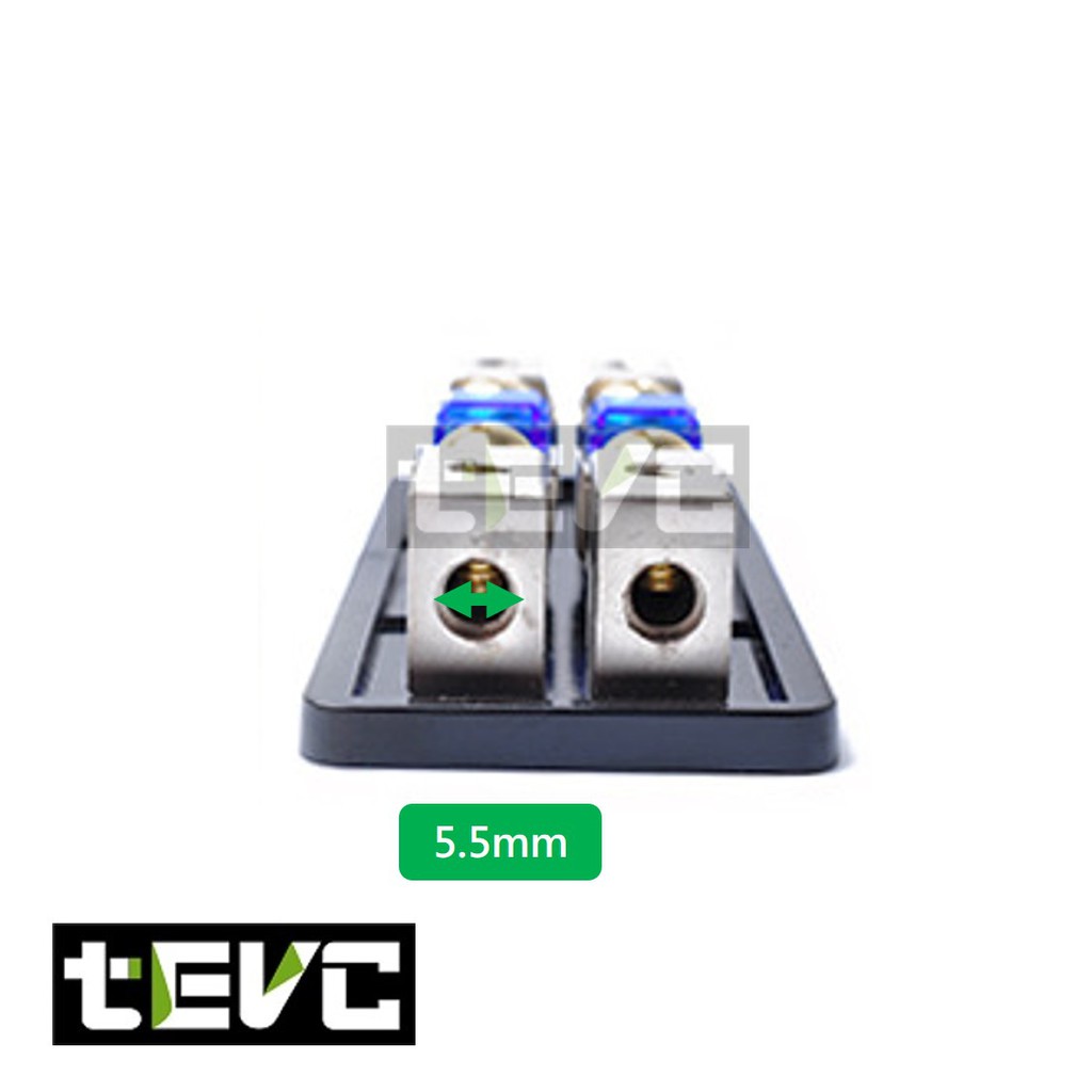 《tevc》ANS A7 二進二出 保險絲座 保險絲 音響 改裝 車用 專用 二路 熔絲型 ANL型 (小號)保險 安培, , large