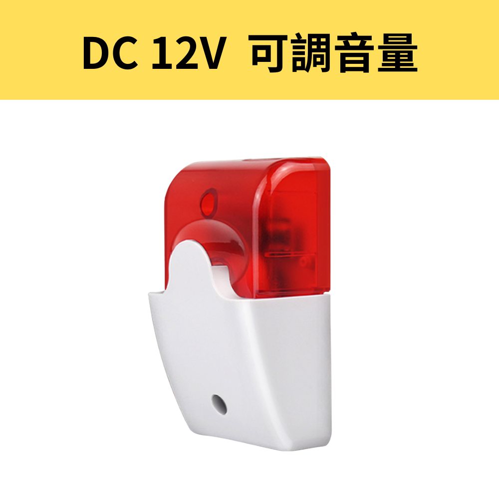 DC12V Audible and Visual Alarm Horn, , large