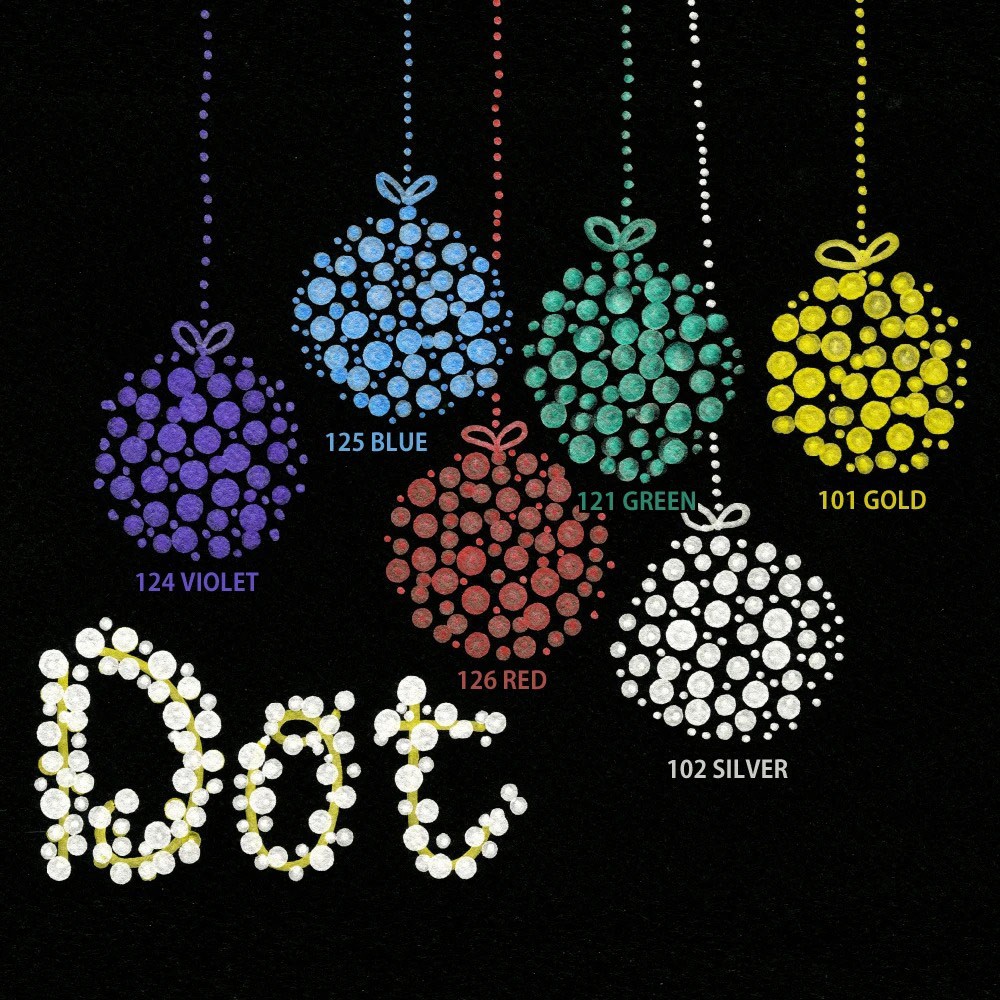 *需預訂【Kuretake日本吳竹】ZIG Clean Color Dot 點點筆金屬色 六色組(TC-8100-6V), , large
