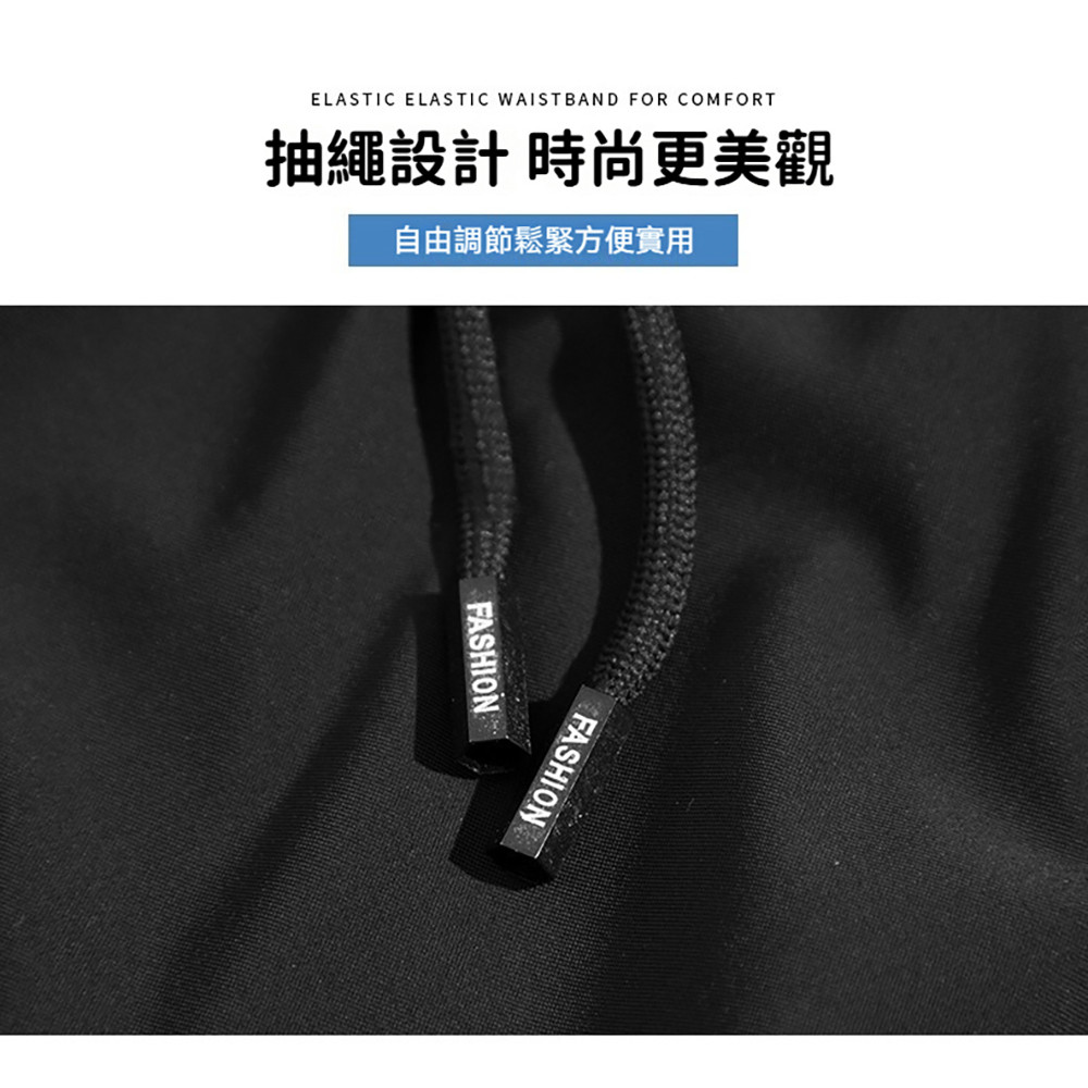 現貨 大尺碼 平口 冰絲 涼感 長褲-黑/灰-0204258, , large