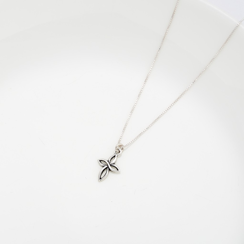 【Angel & Me】Wish Cross s925 sterling silver necklace Valentine Day gift, , large