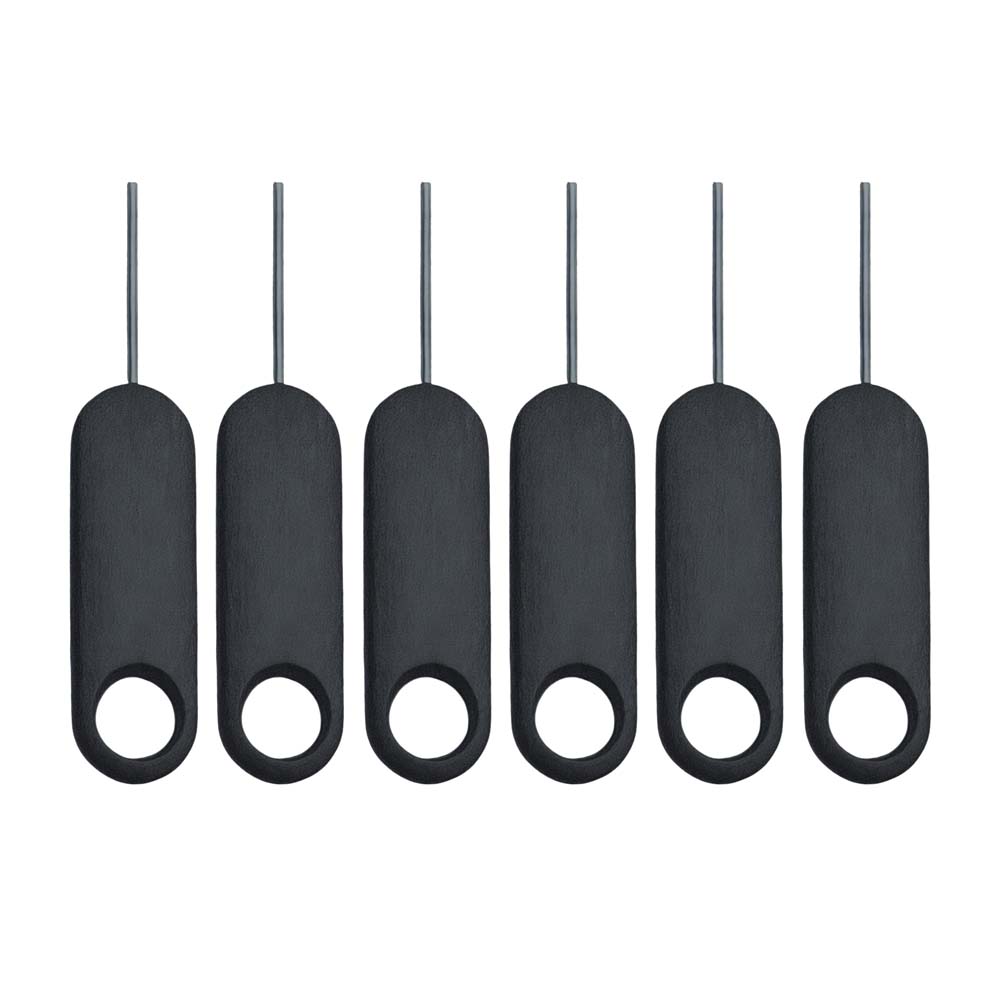 【山水之寶】黑色手柄取卡針 SIM卡取卡針 iPhone 安卓手機 均適用 sim卡針 單入裝 三入裝 六入裝, , large