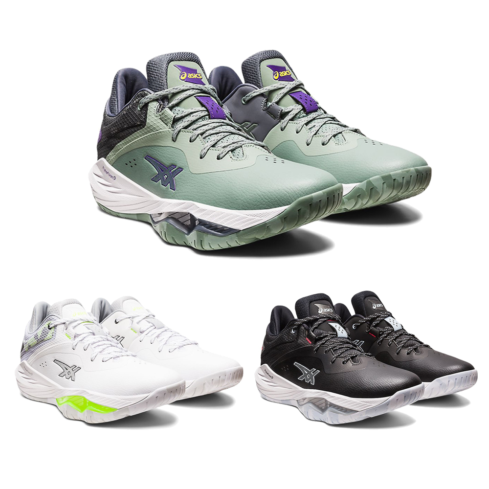 ASICS NOVA SURGE LOW 男籃球鞋 緩衝 彈跳型 耐磨 避震緩衝 1061A043 23SSO【樂買網】, 100 白綠,26.5cm, large