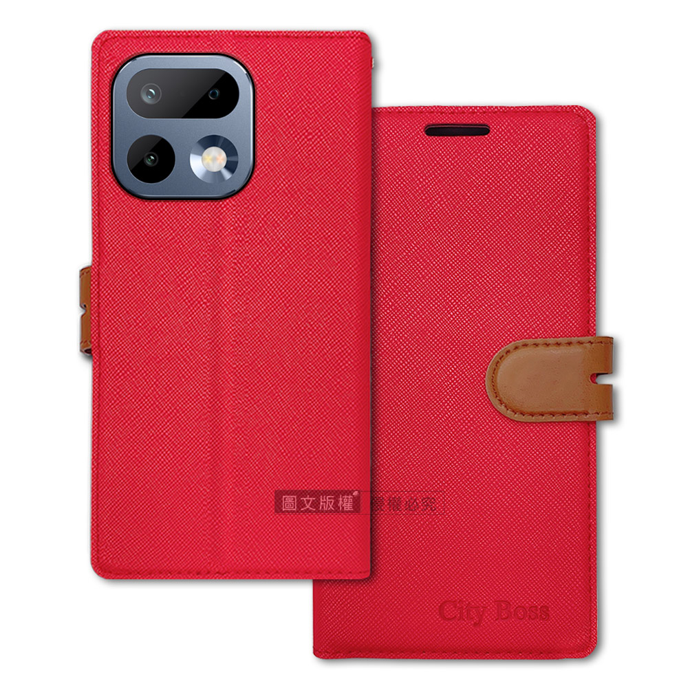 CITY都會風 realme 16 Pro 插卡立架磁力手機皮套 有吊飾孔, , large