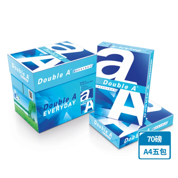 Double A Multi-Pack A4 70lb Photocopy Paper (5 packs) (Laser, Photocopy, Fax, Inkjet), , large
