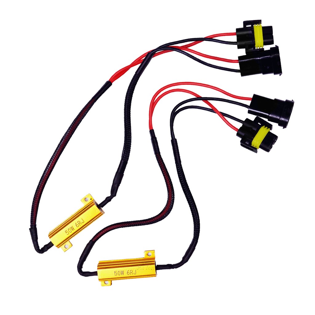【PA LED】H8 / H11 對接式 LED HID 解碼器 黃金電阻 消除 故障燈 故障碼 警告燈, , large