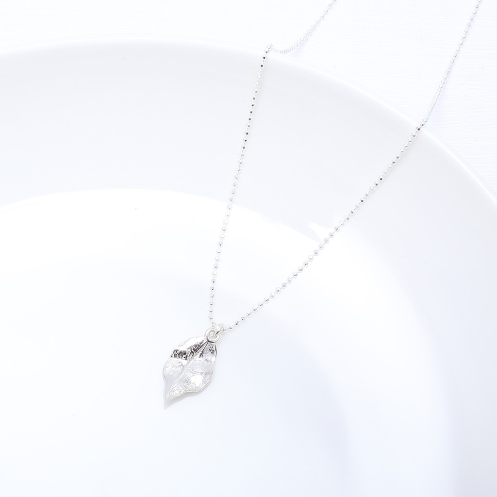 【Angel & Me】Leaf hope revival s925 sterling silver necklace Birthday gift, , large