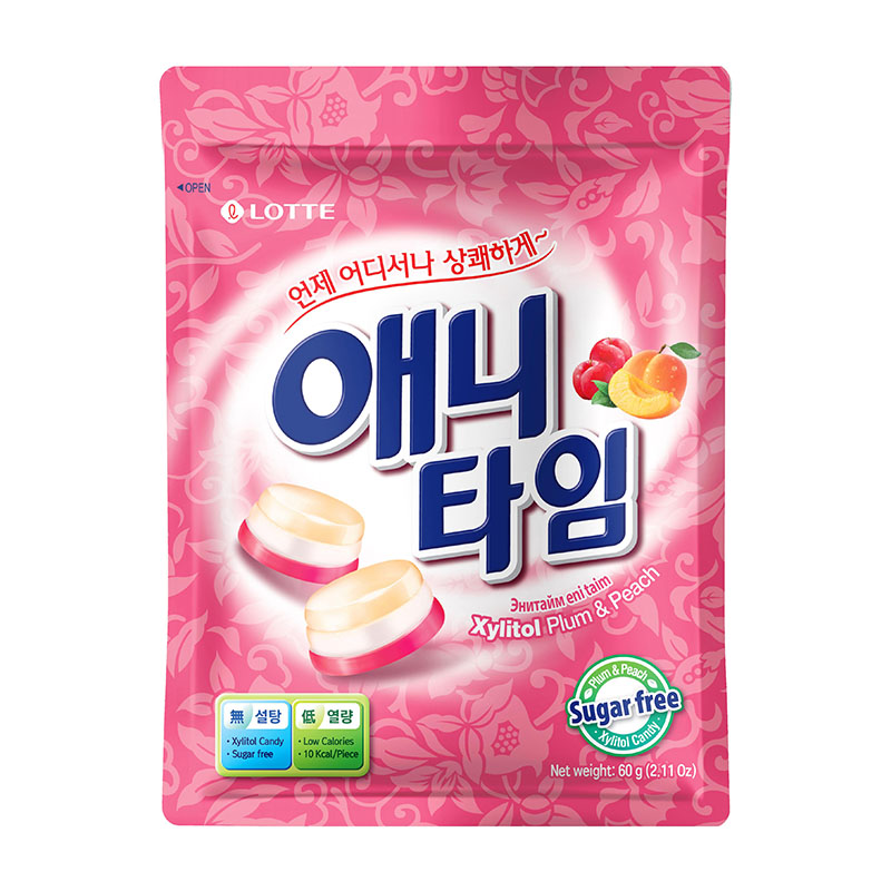 LOTTE Anytime三層糖-梅子蜜桃薄荷風味, , large