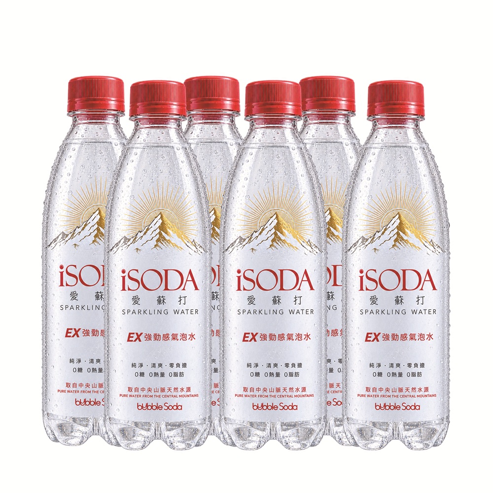 iSODA愛蘇打EX強勁感氣泡水500ml/6瓶 ［凱上有限公司］, , large