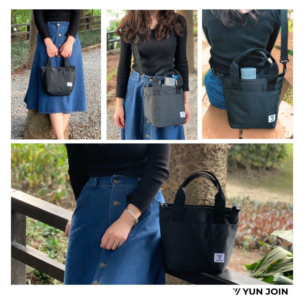 【YUNJOIN】TWILL-Handbag and side backpack, , large