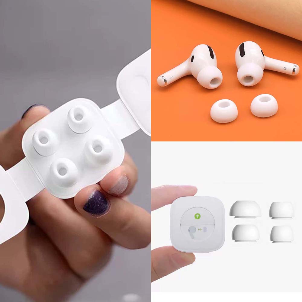 【山水之寶】替換耳帽AirPodsPro 2、AirPodsPro耳塞 四入裝（S/L號）入耳式耳塞 矽膠耳套 替換耳塞套, , large
