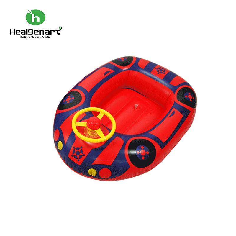 【Healgenart】汽車寶貝遊戲充氣船 充氣座騎 水上海邊戲水浮排浮圈 (隨機出貨), , large