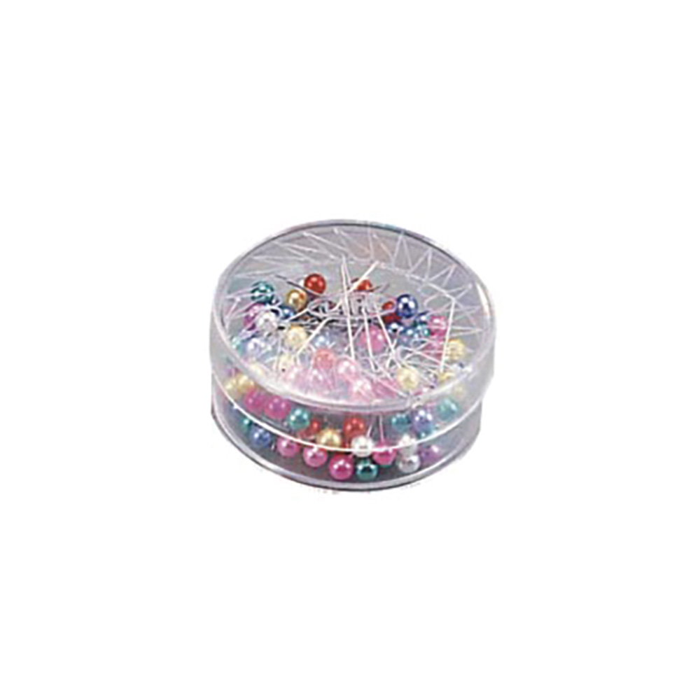 【 徠福 】日本彩色 40mm 珠針 90入/盒 NO.2197, , large