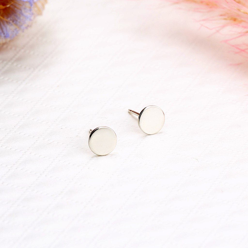 【Angel & Me】Dot Circle Round s925 sterling silver earrings Birthday gift, , large