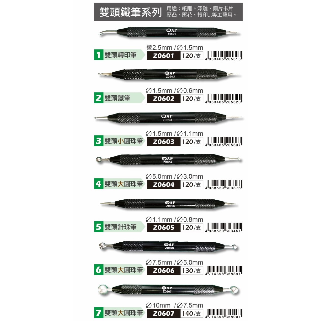 AP  轉印筆/鐵筆(多款)Z0602, , large
