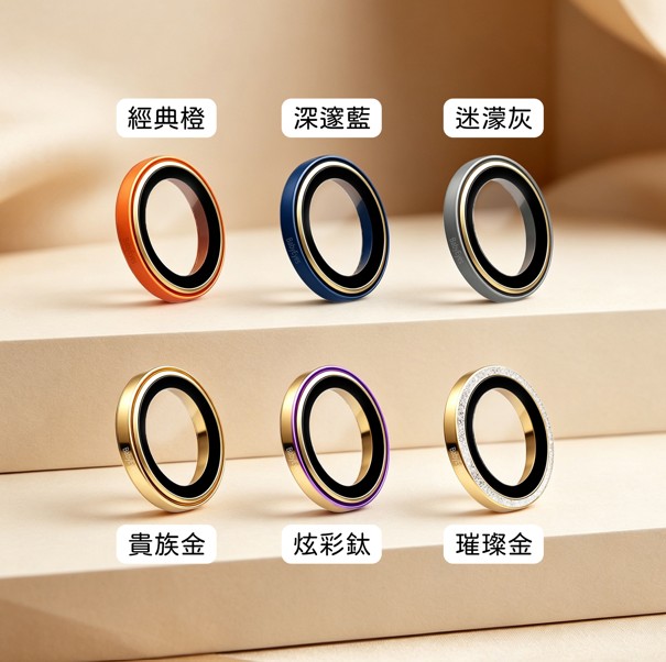 【山水之寶】Babyeyes iPhone17Pro/ProMax/16/15/14三鏡頭共用 不鏽鋼金屬框9M藍寶石玻璃鏡頭原廠公司貨, , large