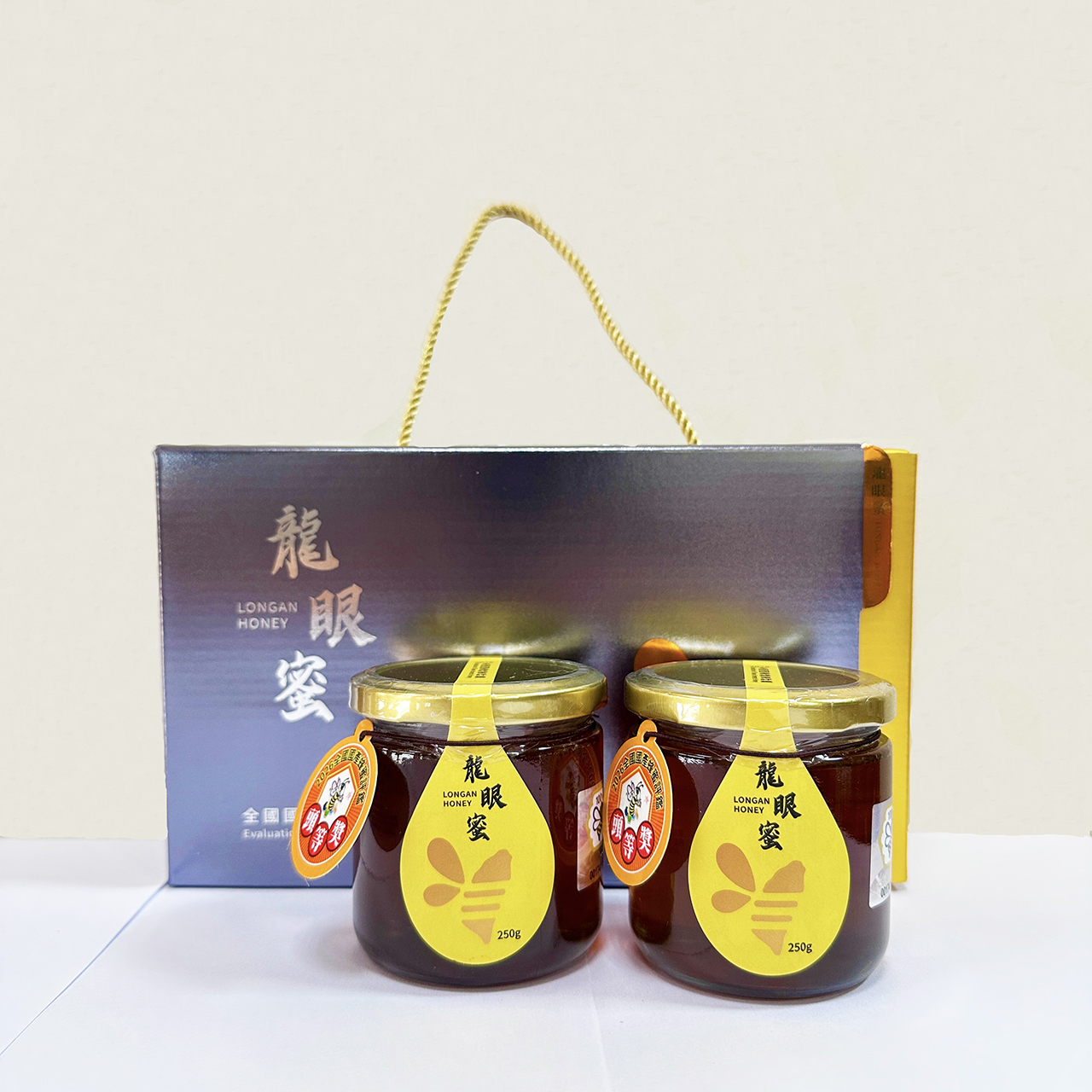 [皇廷] 全國龍眼蜂蜜評鑑比賽頭等獎250g禮盒組(兩瓶入), , large