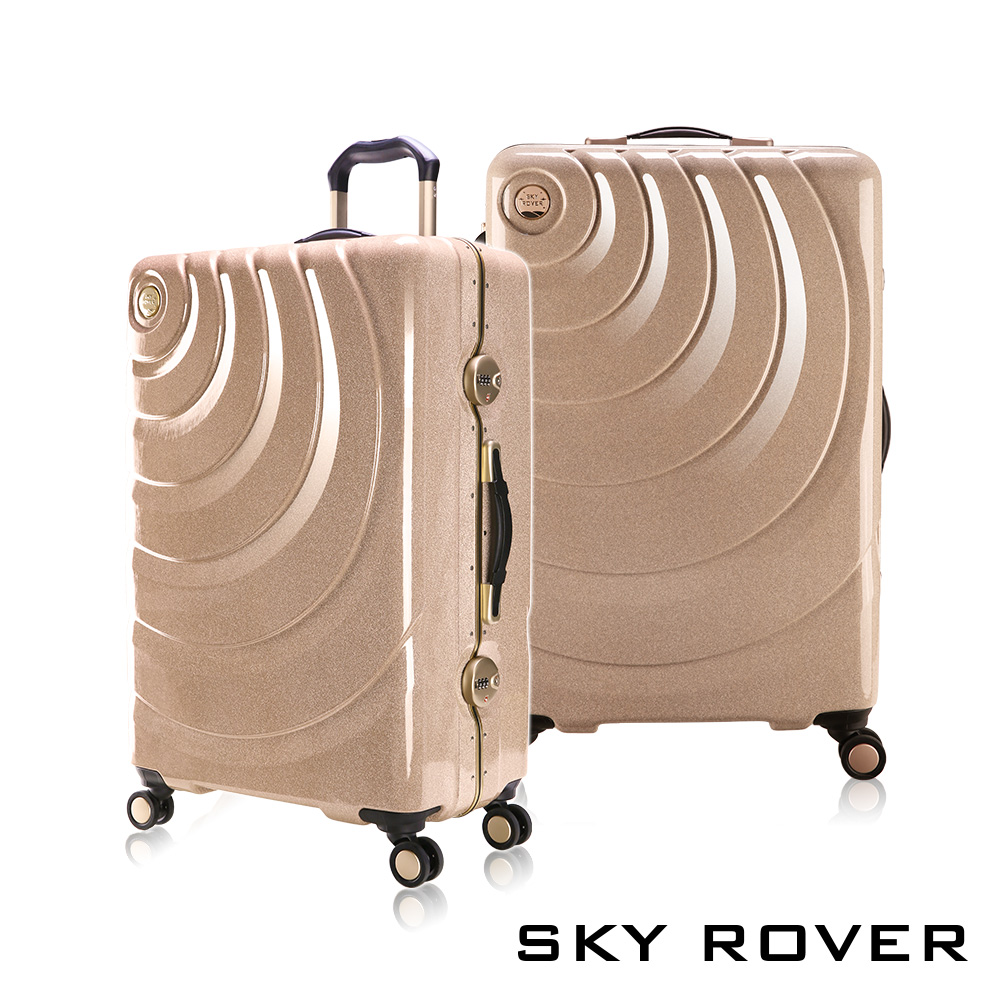 【PANTHEON PLAZA】展示品限量出清 SKY ROVER 19吋 魔幻星辰 鋁框硬殼行李箱 SRI-1547J 魔幻金, , large