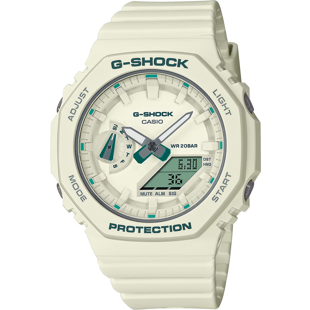 CASIO 卡西歐 G-SHOCK 摩登綠 八角女錶 GMA-S2100GA-7A, , large