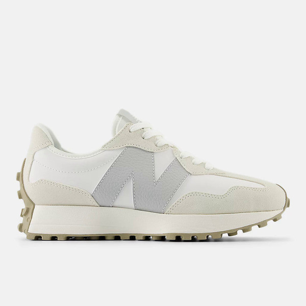 Kixpress-New Balance 女 休閒鞋 運動 經典 復古 NB 327 B楦 舒適 緩震 海鹽灰 [WS327KE], , large