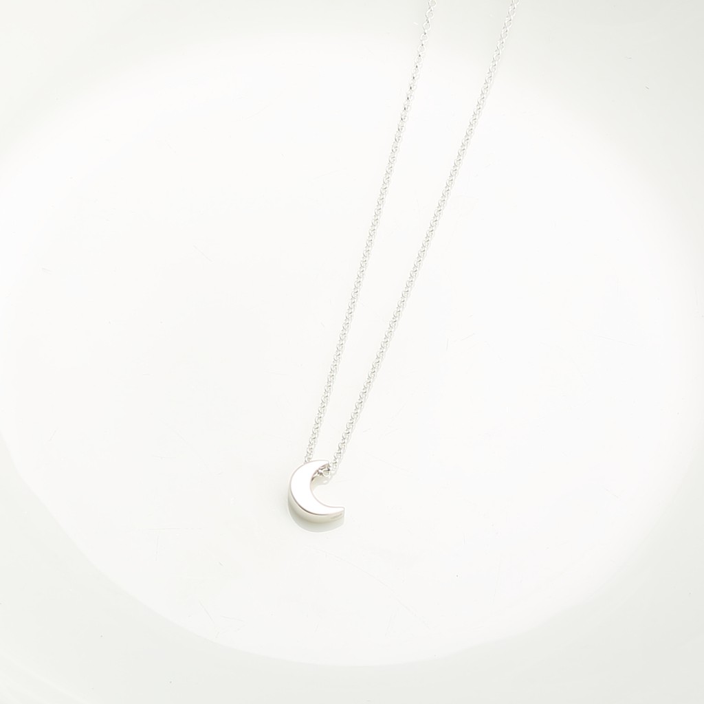 【Angel & Me】Le Petit Prince Moon s925 sterling silver necklace Christmas gift, , large