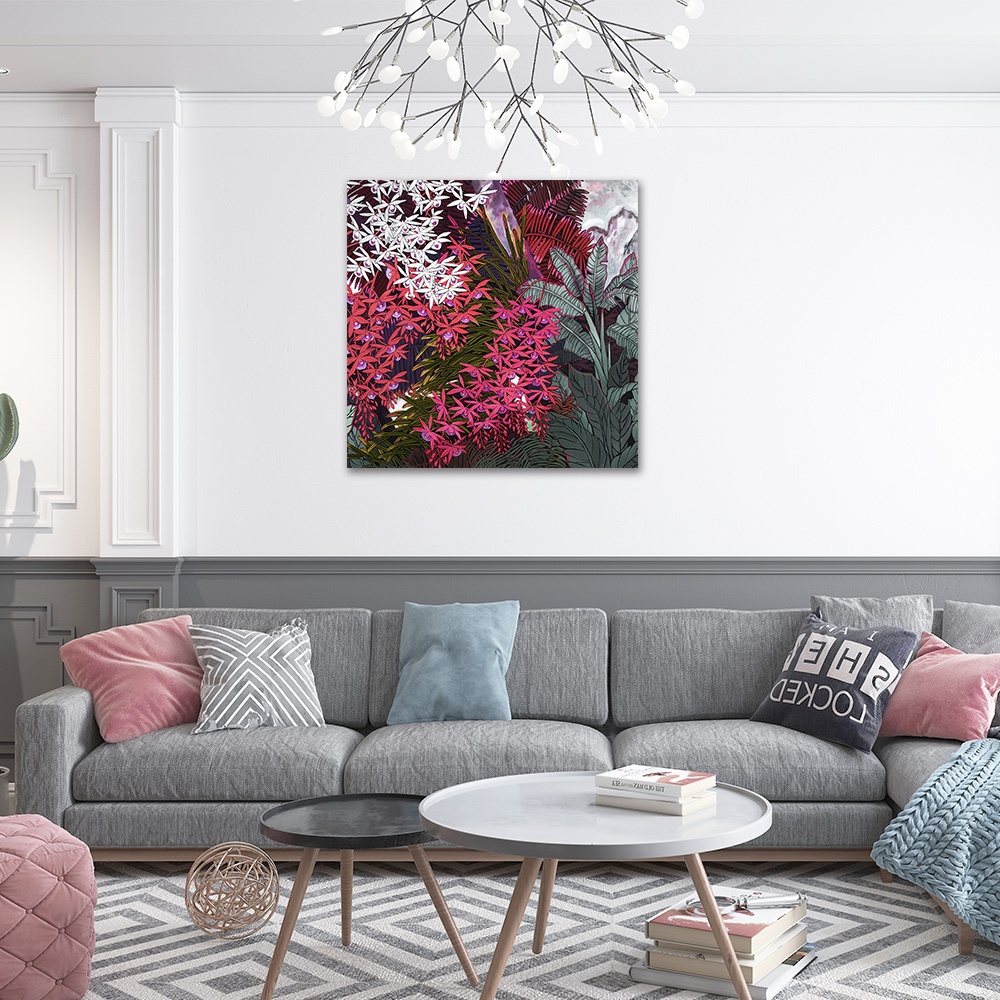 【御畫房】花語系列二 國家一級畫師手繪油畫80&times;80cm(VF-180), , large