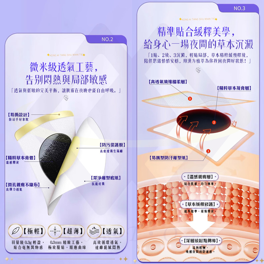 【禾統】北京同仁堂艾草舒眠貼  草本舒眠貼  舒眠貼 溫和天然草本貼 艾草貼布 肩頸 腹部 關節, , large