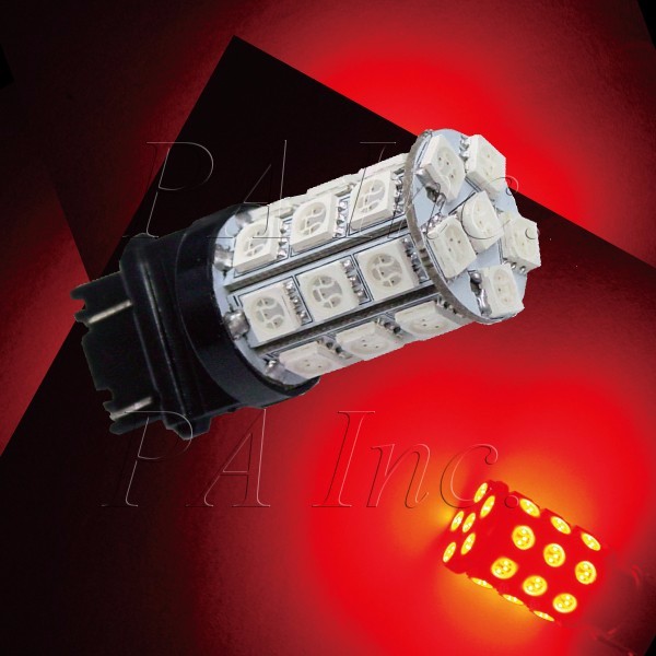 【PA LED】美規 3157 雙芯 30晶 90晶體 SMD LED 煞車燈 倒車燈 方向燈 六色可選, , large
