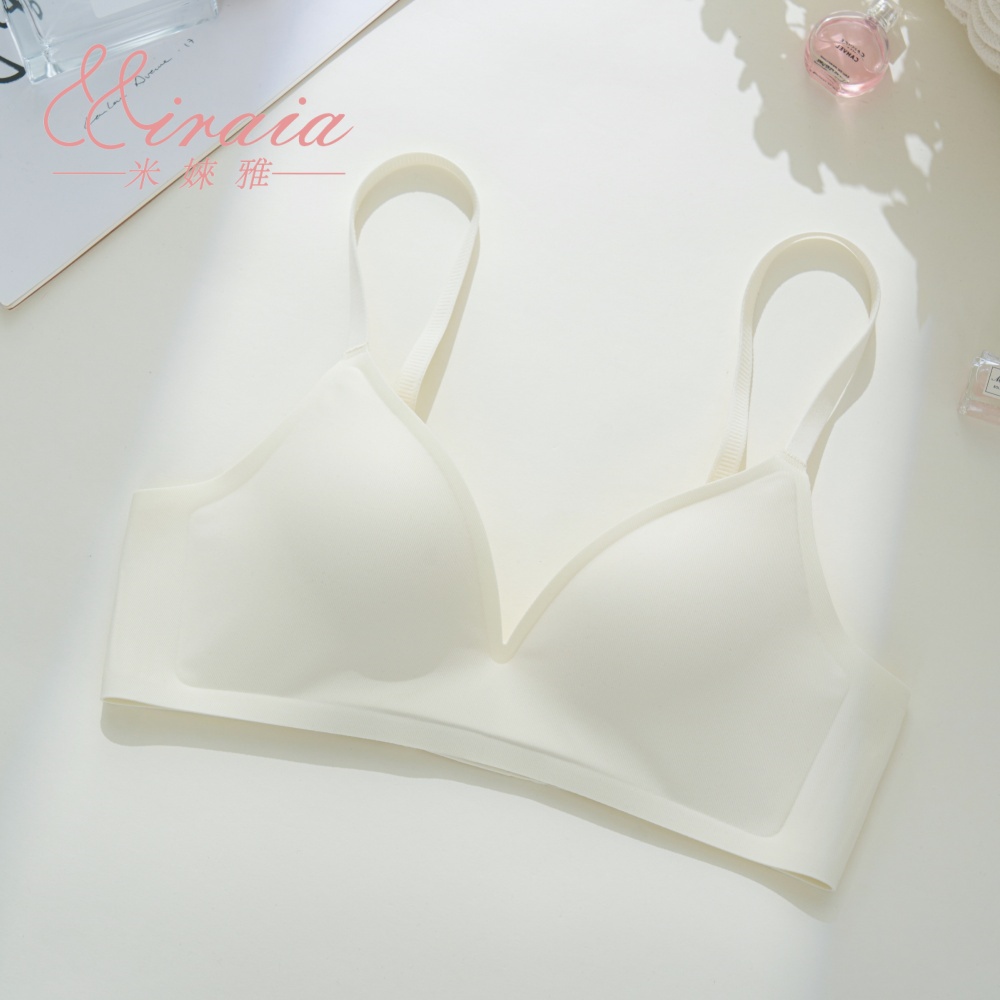 [Miraia米婡雅]涼感萊卡無痕內衣(舒適內衣、無鋼圈內衣、冰絲涼感), , large