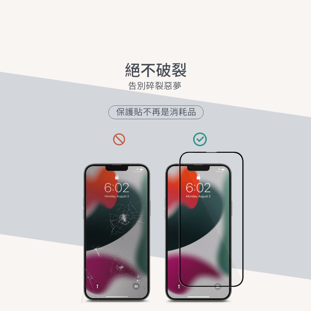 Moshi iPhone 13 /13 Pro AirFoil Pro 強韌抗衝擊滿版螢幕保護貼, , large