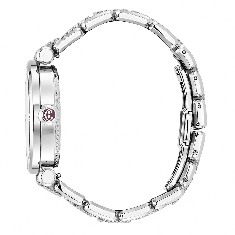 CHARRIOL 夏利豪 St-Tropez系列 珍珠貝面鑽石腕錶-36mm CR36S.920.001, , large