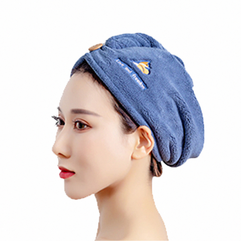 [High-Quality Living] Korean Style Thickened Super Absorbent Quick-Drying Hair Cap/Towel | Hair Drying Cap | Absorbent Towel | Head towel | Shower cap | Head wrap | Quick-drying hair cap, , large